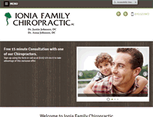 Tablet Screenshot of ioniafamilychiro.com